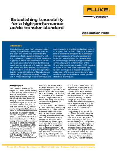 Fluke 1260328D Est Traceability AN w  Fluke 5700a 1260328D_Est_Traceability_AN_w.pdf