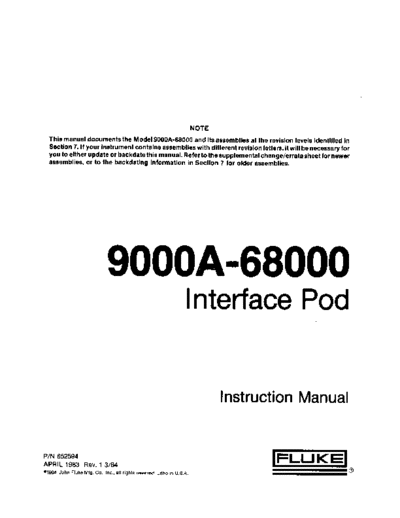 Fluke FLUKE 9000A-68000 INST  Fluke 9000A FLUKE 9000A-68000 INST.pdf