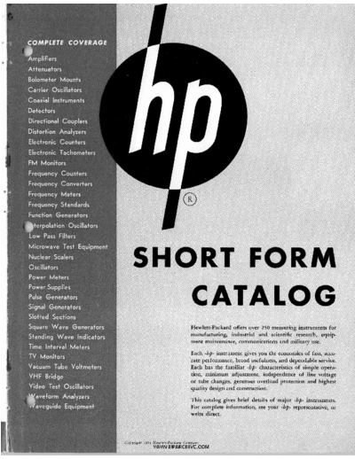 HP HP-Catalog-1954-05-Short  HP Publikacje HP-Catalog-1954-05-Short.pdf