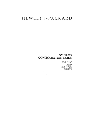 HP 5957-9053 Disc Tape System Configuration Apr86  HP disc 5957-9053_Disc_Tape_System_Configuration_Apr86.pdf