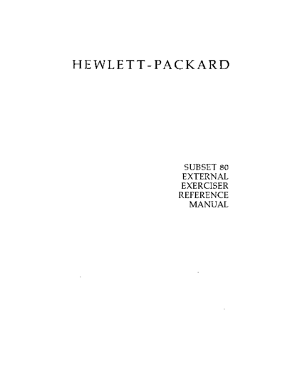 HP 5958-4142 Subset 80 External Exerciser Reference Nov88  HP disc 5958-4142_Subset_80_External_Exerciser_Reference_Nov88.pdf