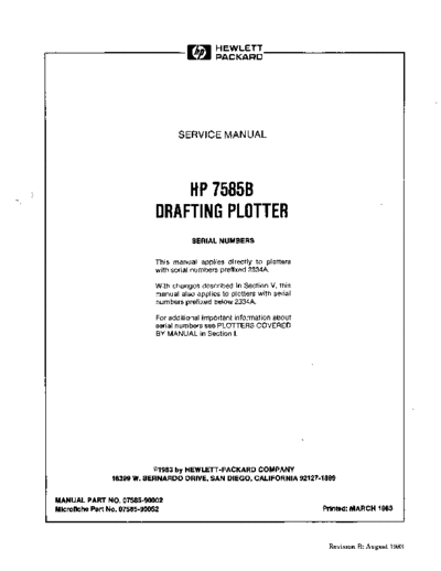 HP 07585-90002 revB Aug83  HP plotter 07585-90002_revB_Aug83.pdf
