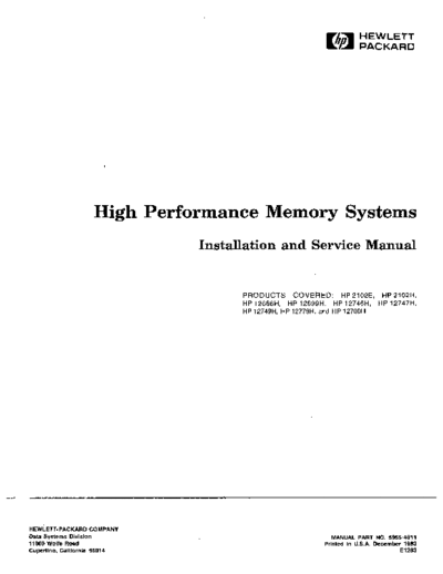 HP 5955-4311 highPerfMem Dec83  HP 1000 5955-4311_highPerfMem_Dec83.pdf