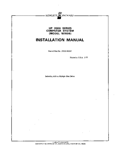 HP HP2000Model19700B Inst  HP 2000TSB HP2000Model19700B_Inst.pdf