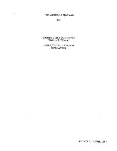 HP 2116A Vol3 Prelim Apr67  HP 2116 2116A_Vol3_Prelim_Apr67.pdf