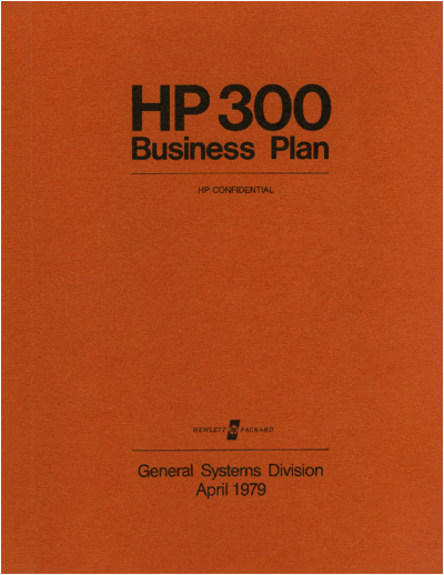 HP HP300 Business Plan Apr79  HP 300 HP300_Business_Plan_Apr79.pdf