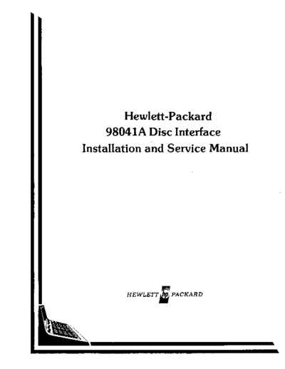 HP 98041-90030 98041A Disc Interface Service Jun78  HP 98xx 98041-90030_98041A_Disc_Interface_Service_Jun78.pdf