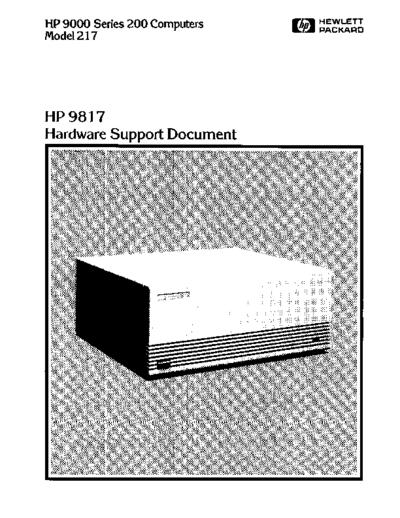 HP 09817-90031 HP 9817 Hardware Support Document Oct85  HP 9000_200 09817-90031_HP_9817_Hardware_Support_Document_Oct85.pdf