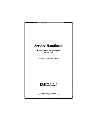 HP 98563-90039 Series 300 Model 318 Service Handbook Mar87  HP 9000_300 98563-90039_Series_300_Model_318_Service_Handbook_Mar87.pdf