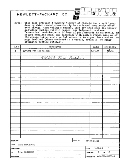 HP 98626-66501 98626 Test Procedure Mar85  HP 9000_dio 98626-66501_98626_Test_Procedure_Mar85.pdf