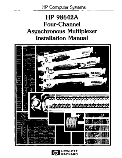 HP 98642-90001 98642A Four Channel Async Mux Installation Apr88  HP 9000_dio 98642-90001_98642A_Four_Channel_Async_Mux_Installation_Apr88.pdf