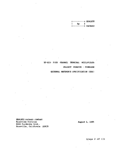 HP 98642 HP-DIO Four Channel Mux Firmware ERS Aug84  HP 9000_dio 98642_HP-DIO_Four_Channel_Mux_Firmware_ERS_Aug84.pdf