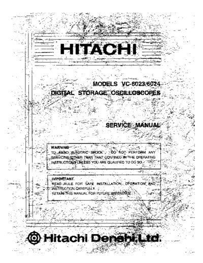 Hitachi VC6523 Oscilloscope Service Manual-  VC6523 6524 VC6023 6024 Service Manual  Hitachi Oscilloscope Hitachi_VC6523_Oscilloscope_Service_Manual-Hitachi_VC6523_6524_VC6023_6024_Service_Manual.pdf