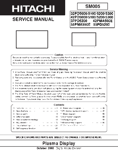 Hitachi 32PD5000 32PD5100 32PD5200 32PD5300 42PD5000 42PD5100 42PD5200 42PD5300 37PD5200 42PMA500E55PMA550E   Hitachi Monitor Hitachi_32PD5000_32PD5100_32PD5200_32PD5300_42PD5000_42PD5100_42PD5200_42PD5300_37PD5200_42PMA500E55PMA550E_55PD5200_CMP4214E_[SM].pdf