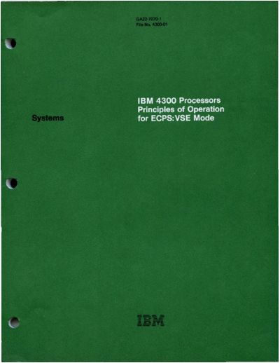 IBM GA22-7070-1 4300 Processors PrincOps ECPS VSE Mode Sep80  IBM 43xx GA22-7070-1_4300_Processors_PrincOps_ECPS_VSE_Mode_Sep80.pdf