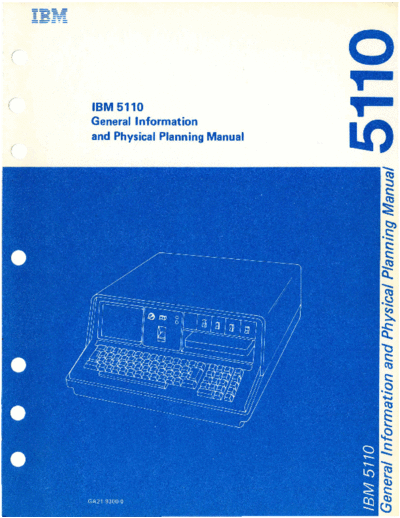 IBM GA21-9300-0 IBM 5110 General Information Manual Dec77  IBM 5110 GA21-9300-0_IBM_5110_General_Information_Manual_Dec77.pdf