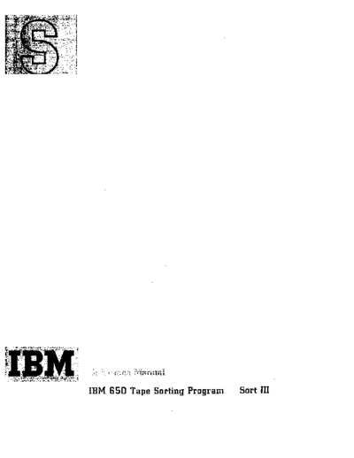 IBM 28-4022 SORT III  IBM 650 28-4022_SORT_III.pdf