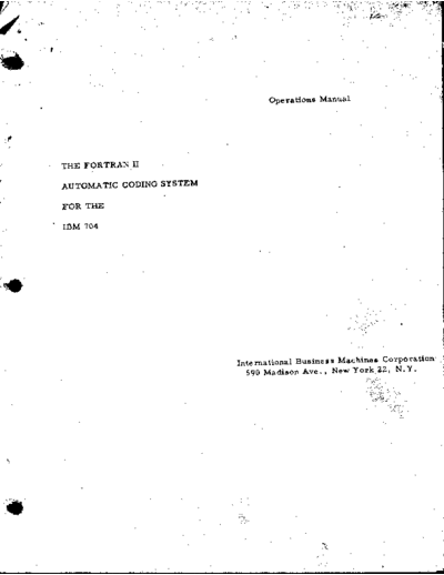 IBM 704 FORTRAN II OperMan  IBM 704 704_FORTRAN_II_OperMan.pdf