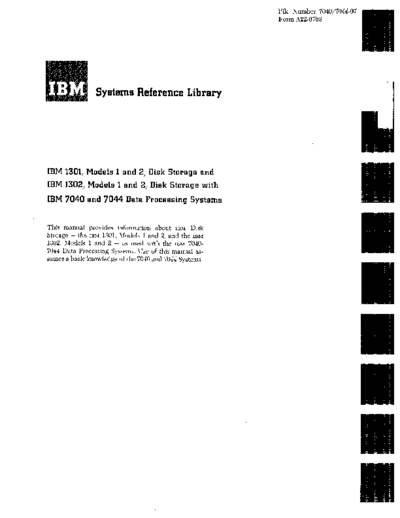 IBM A22-6768 130xDisksOn7040  IBM 7040 A22-6768_130xDisksOn7040.pdf