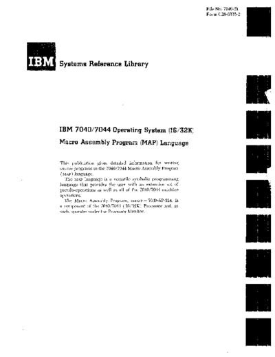 IBM C28-6335-2 7040 MAP  IBM 7040 C28-6335-2_7040_MAP.pdf
