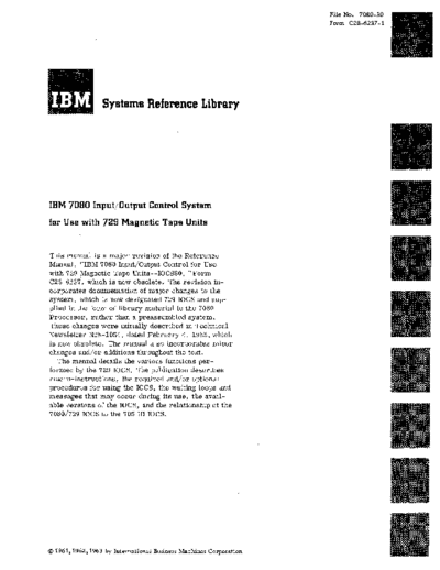 IBM C28-6237-1 IBM 7080 Input Output Control System for Use with 729 Tape Units Jul63  IBM 7080 C28-6237-1_IBM_7080_Input_Output_Control_System_for_Use_with_729_Tape_Units_Jul63.pdf