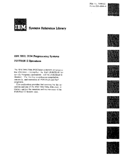 IBM C28-6066-6 FORTRANII oper  IBM 7090 C28-6066-6_FORTRANII_oper.pdf
