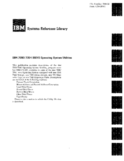 IBM C28-6364-1 ibsysUtils Feb64  IBM 7090 C28-6364-1_ibsysUtils_Feb64.pdf