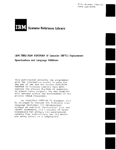 IBM C28-6376 IBFTC Replacement 1964  IBM 7090 C28-6376_IBFTC_Replacement_1964.pdf