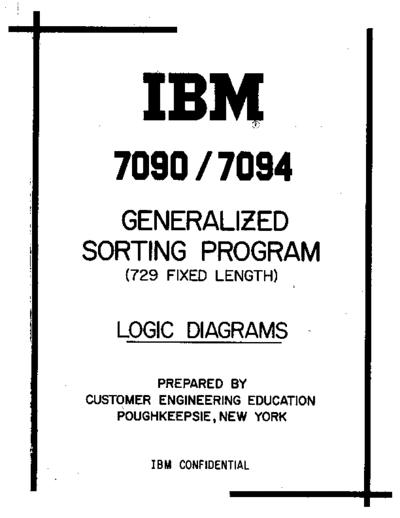 IBM GeneralizedSortingPgm LogicDiagrams  IBM 7090 GeneralizedSortingPgm_LogicDiagrams.pdf