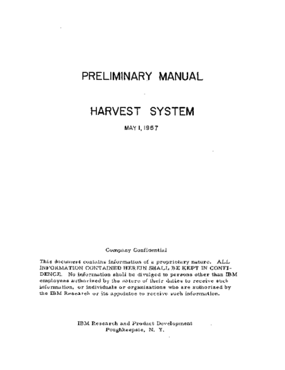 IBM Harvest prelim May57  IBM 7950 Harvest_prelim_May57.pdf