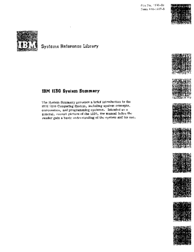 IBM A26-5917-5 1130 System Summary  IBM 1130 A26-5917-5_1130_System_Summary.pdf