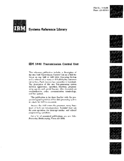 IBM A24-3010-3 1448 Transmission Control Unit Mar65  IBM 140x A24-3010-3_1448_Transmission_Control_Unit_Mar65.pdf