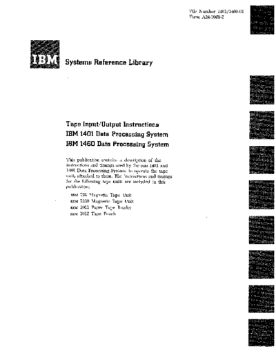 IBM A24-3069-2 1401 tapeIOinstr  IBM 140x A24-3069-2_1401_tapeIOinstr.pdf