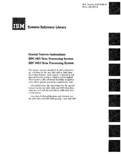 IBM A24-3071-2 1401 specFeature  IBM 140x A24-3071-2_1401_specFeature.pdf