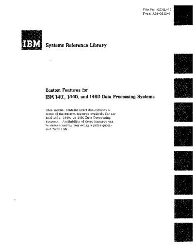 IBM A24-3315-0 1401customFeatur  IBM 140x A24-3315-0_1401customFeatur.pdf