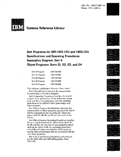 IBM C24-1420-5 1401 sort6  IBM 140x C24-1420-5_1401_sort6.pdf