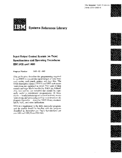 IBM C24-1462-3 1401 tapeIOCS  IBM 140x C24-1462-3_1401_tapeIOCS.pdf
