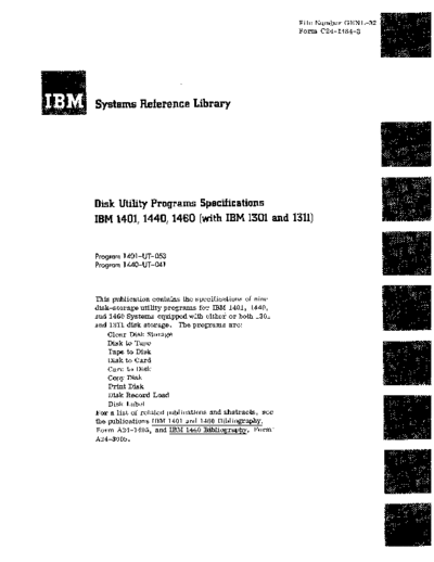 IBM C24-1484-3 Disk Utility Programs Dec65  IBM 140x C24-1484-3_Disk_Utility_Programs_Dec65.pdf