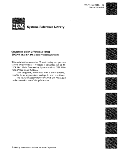 IBM C24-3038-0 sort2timing  IBM 140x C24-3038-0_sort2timing.pdf