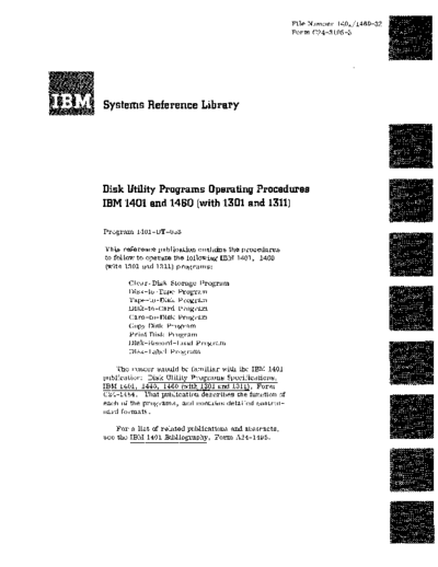 IBM C24-3105-3 1401 diskUtilPro  IBM 140x C24-3105-3_1401_diskUtilPro.pdf
