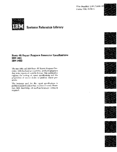 IBM C24-3166-1 1401 basic4kRPG  IBM 140x C24-3166-1_1401_basic4kRPG.pdf