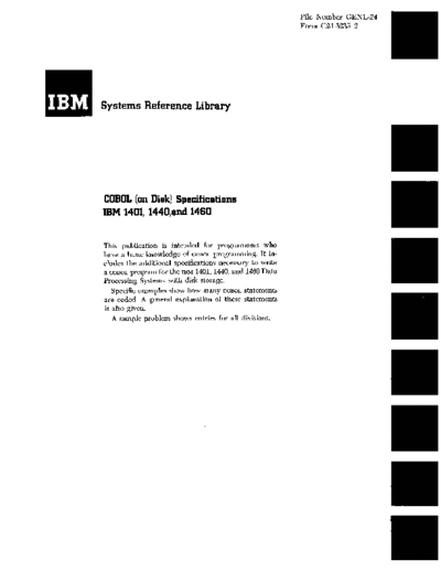 IBM C24-3235-2 Disk COBOL Specifications 1964  IBM 140x C24-3235-2_Disk_COBOL_Specifications_1964.pdf