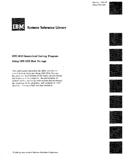 IBM C28-0304 1401 genSort1301  IBM 140x C28-0304_1401_genSort1301.pdf