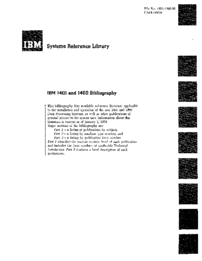 IBM GA24-1495-6 1401-1460biblio  IBM 140x GA24-1495-6_1401-1460biblio.pdf