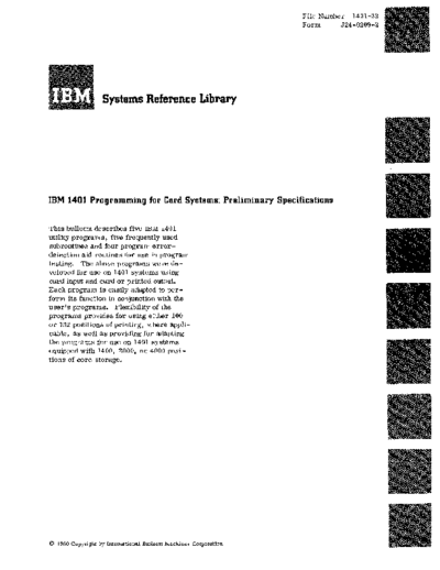 IBM J24-0209-2 1401 cardPgmg  IBM 140x J24-0209-2_1401_cardPgmg.pdf