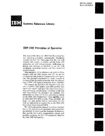 IBM A22-0526-2 1410 PrincOps  IBM 1410 A22-0526-2_1410_PrincOps.pdf