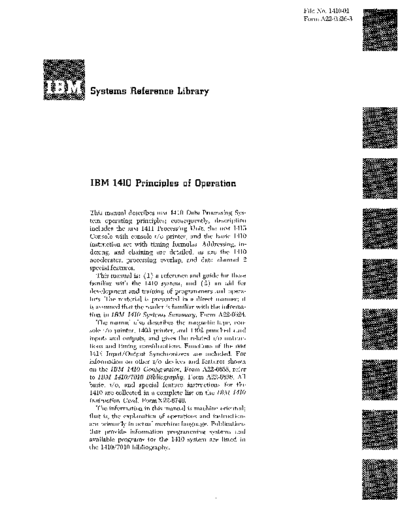 IBM A22-0526-3 1410 princOps  IBM 1410 A22-0526-3_1410_princOps.pdf