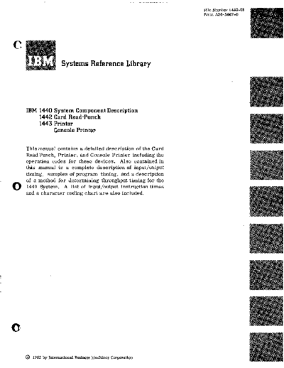 IBM A26-5667-0 1442 1443 Component Descr 1962  IBM 144x A26-5667-0_1442_1443_Component_Descr_1962.pdf