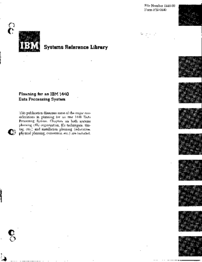 IBM F20-0340 Planning for a 1440 1963  IBM 144x F20-0340_Planning_for_a_1440_1963.pdf