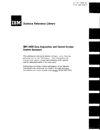 IBM A26-5920-1 1800 System Summary  IBM 1800 A26-5920-1_1800_System_Summary.pdf